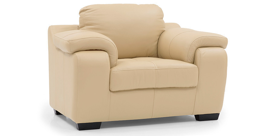 Tribunal Leather Sofa (Cream)
